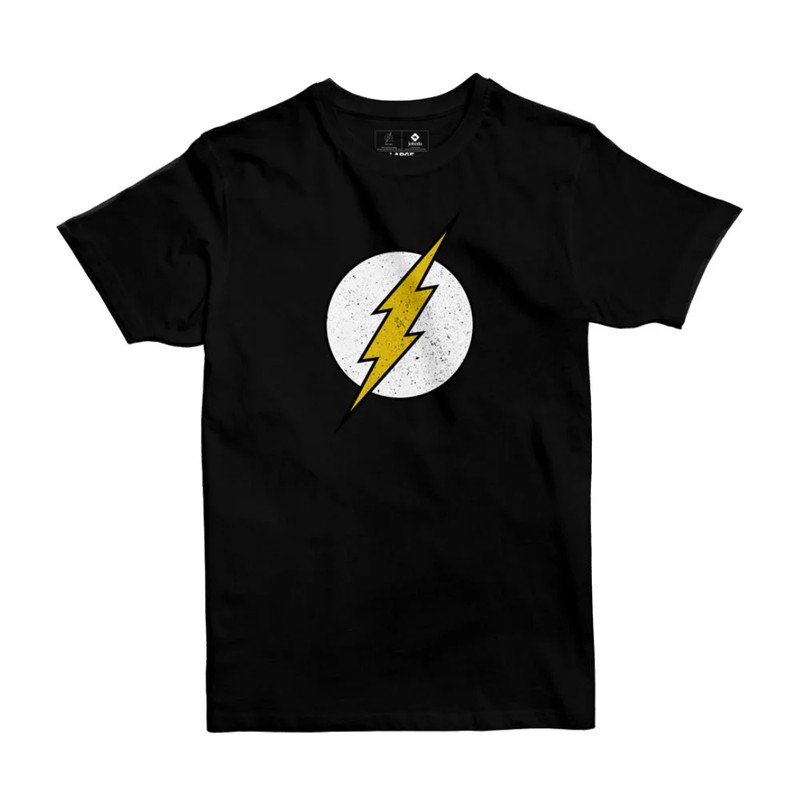 Jobedu The Flash Black T-Shirt - 12-13 Years  - تي-شيرت